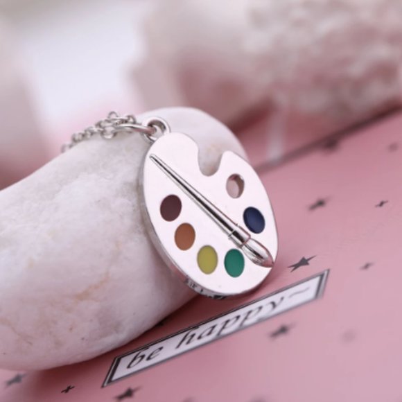 🍏50% OFF/3+...Artist Brushes and Palette Necklace - Picture 3 of 9